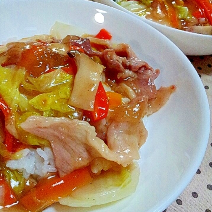 ご飯がすすむ味付けの✿冷蔵庫にある野菜で中華丼❤